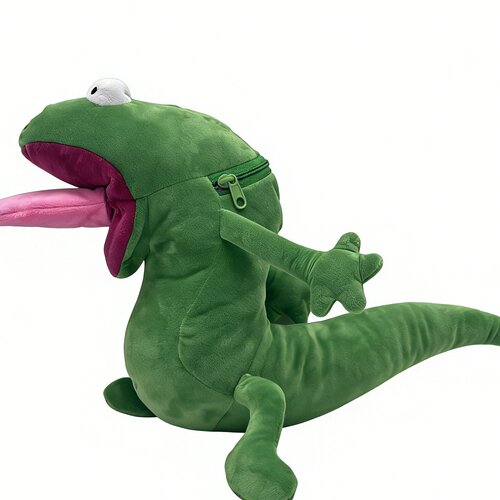 跨境Hoppers King George Plush河狸变身计划蜥蜴毛绒玩偶公仔