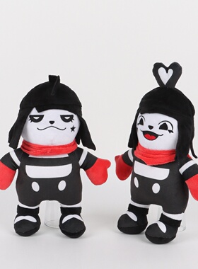 跨境新品Mime and Dash Plush BonBon ChuChu哑剧猫公仔毛绒玩具