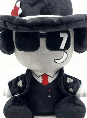 跨境新品forsaken chance plush被遗忘的游戏 西装男毛绒玩具公仔