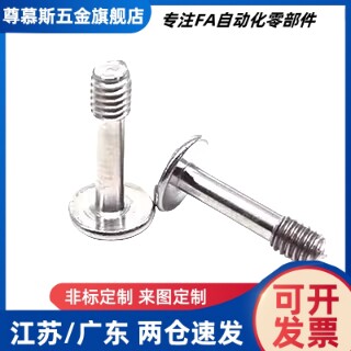 304 不锈钢大扁头十字孔型盖板螺栓半牙螺栓GUTBJ4/5/6/8-5/10-16