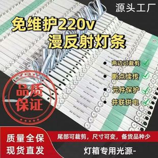 220V漫反射灯条卡布灯箱卷帘灯广告软膜天花吊顶专用光源led灯条