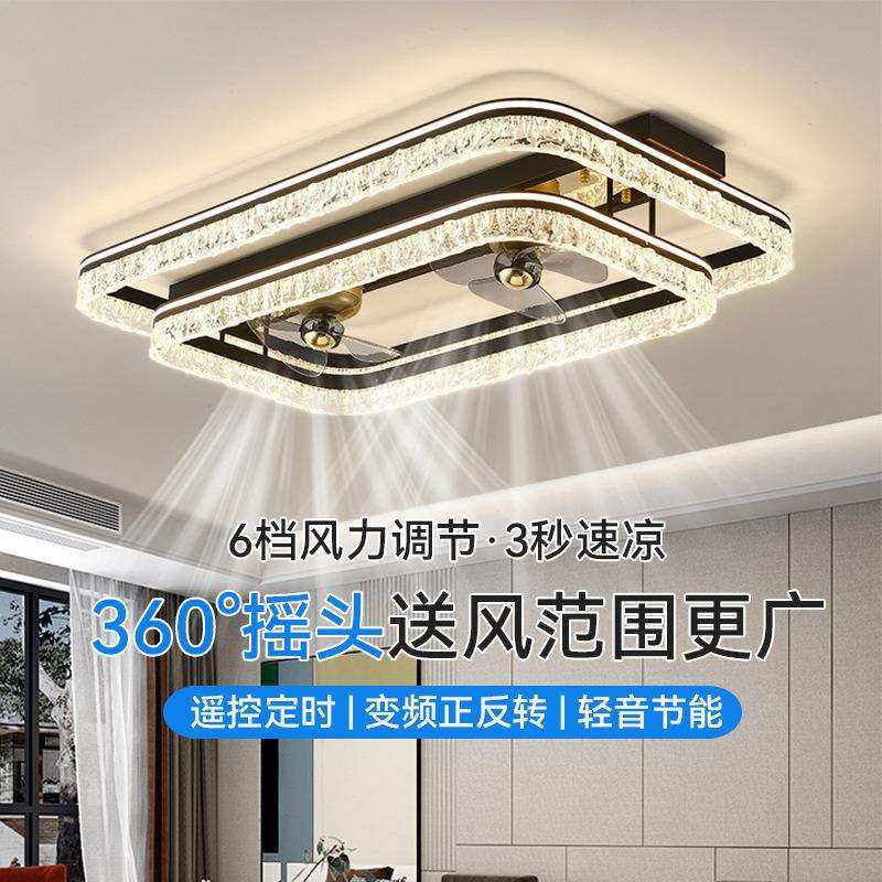 吸顶风扇灯意式轻奢客厅大厅主灯设计师高级感2025年新款中山灯具