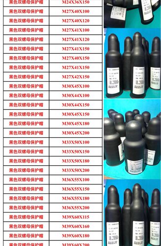 地脚螺丝保护罩六角螺栓螺母保护帽六角螺栓保护罩M3-M100毫米