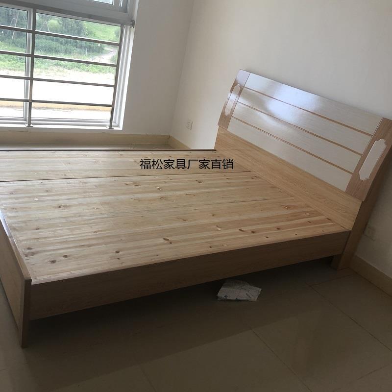 厦门板式床1.5米加固型出租房单人双人床经济型1.8米小户型无异响