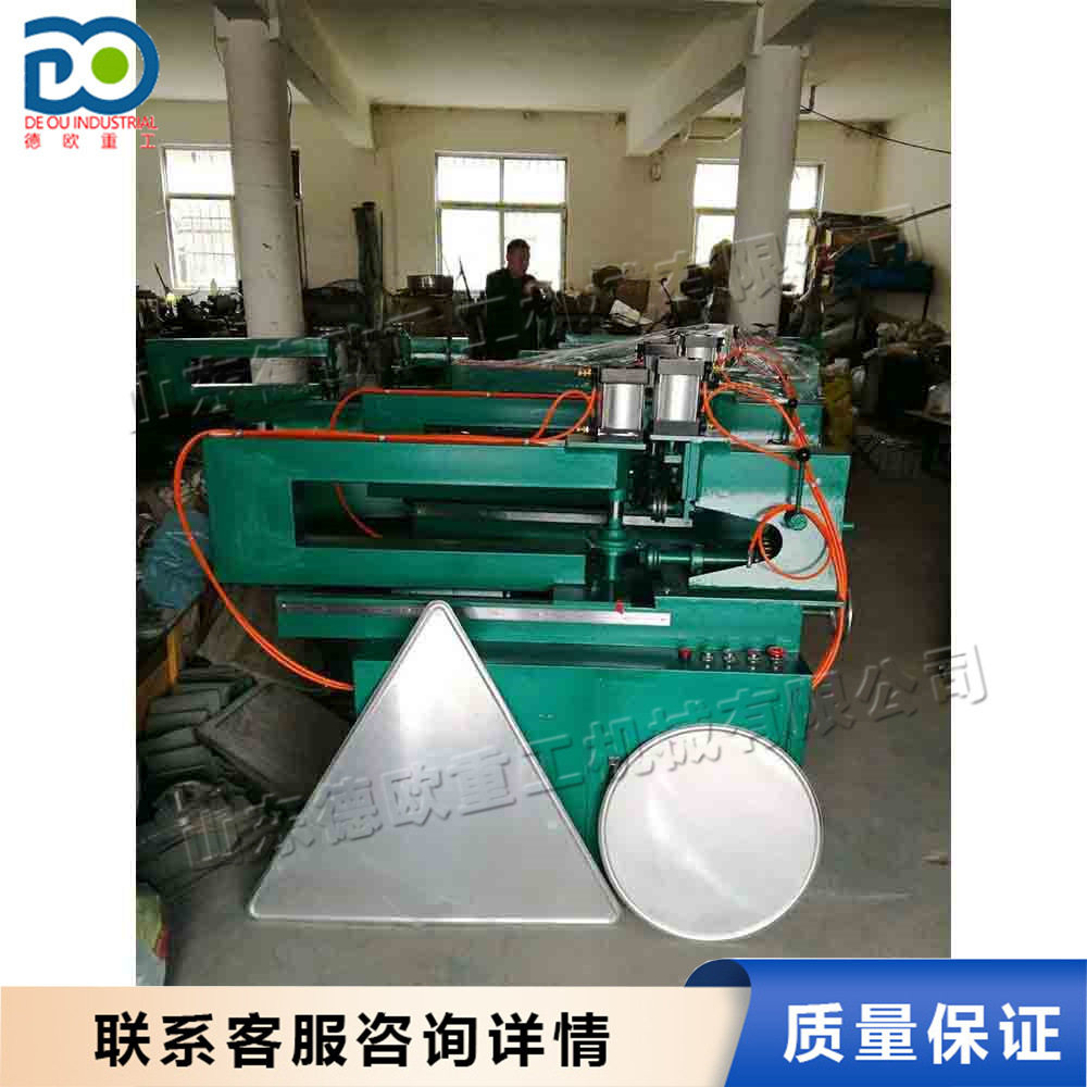 铝板自动切圆压边机交通标牌成型机器三角指示牌电动滚边机