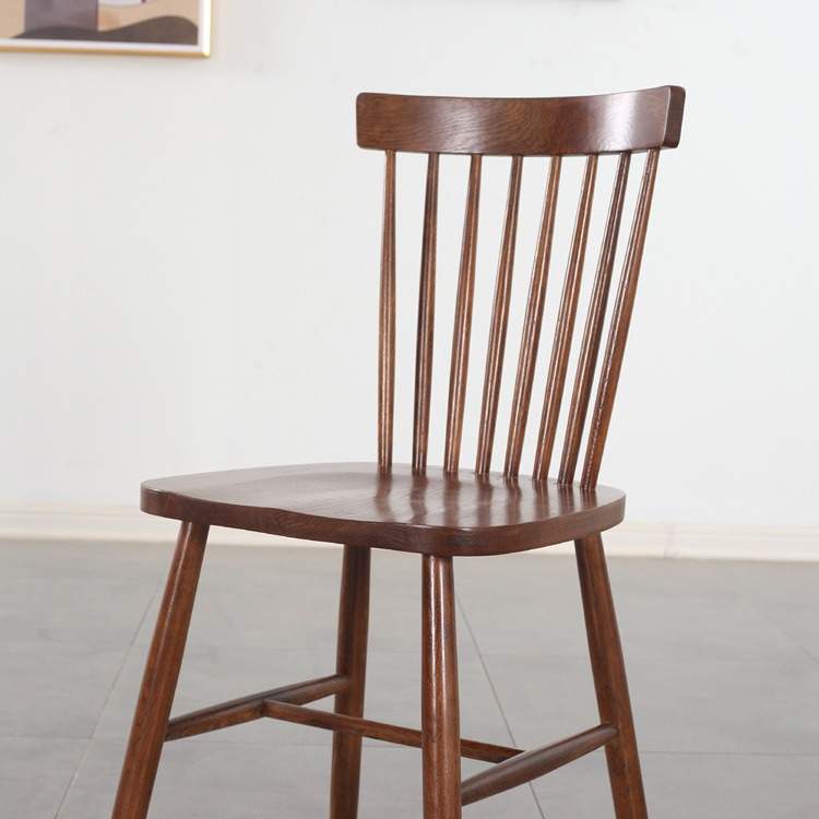 北欧实木餐椅樱桃木白橡木椅子简约现代书桌椅家用靠背椅温莎椅