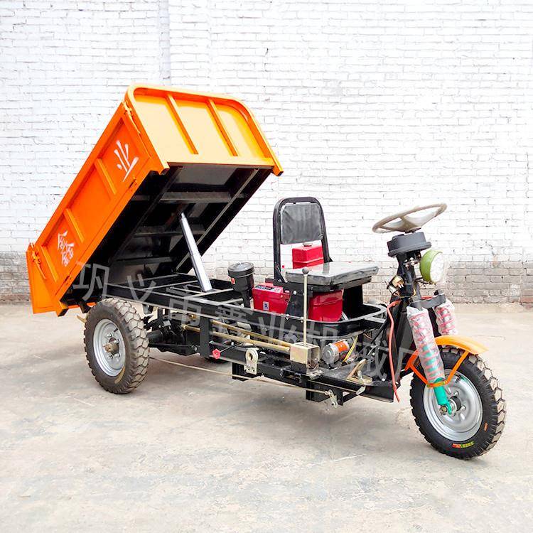 直销工程柴油三轮车自卸三轮翻斗车油电两用电动三轮自卸车