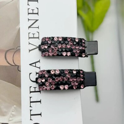 诗泊雅 韩系彩色水钻刘海侧边夹高级感气质时尚轻奢发夹头饰