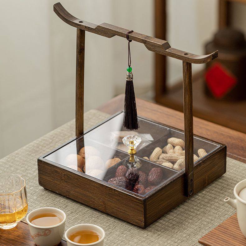 中式摆件手提干果盒围炉煮茶果盘宋氏提梁订婚干果盒水果盘新中式,餐饮具,果盆/果盘/果篮,淘宝优惠券,粉丝福利购,淘宝优惠卷