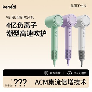 keheal科西[飓风筒]高速电吹风负离子静音恒温不伤发冷热风VE