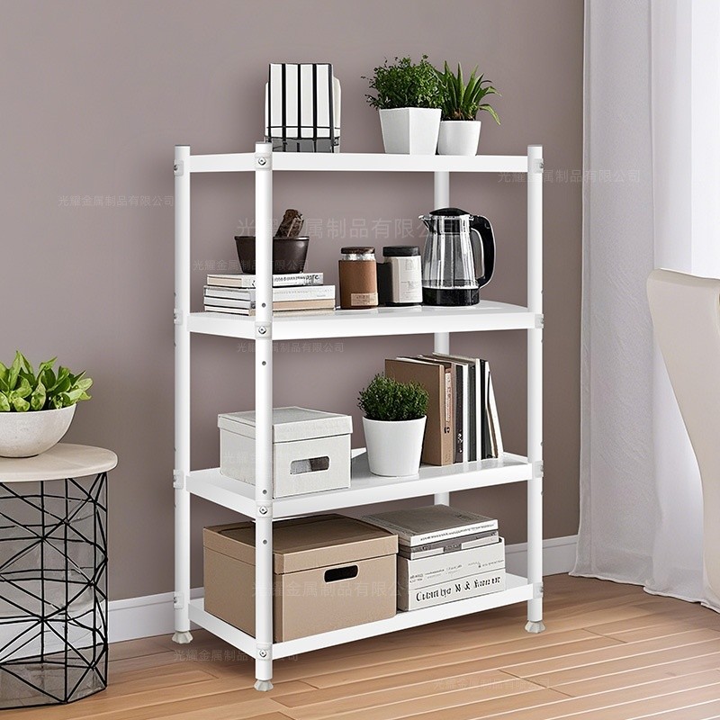60 80长多层厨房客厅收纳0收纳架置物架整理架花架简易白色书架