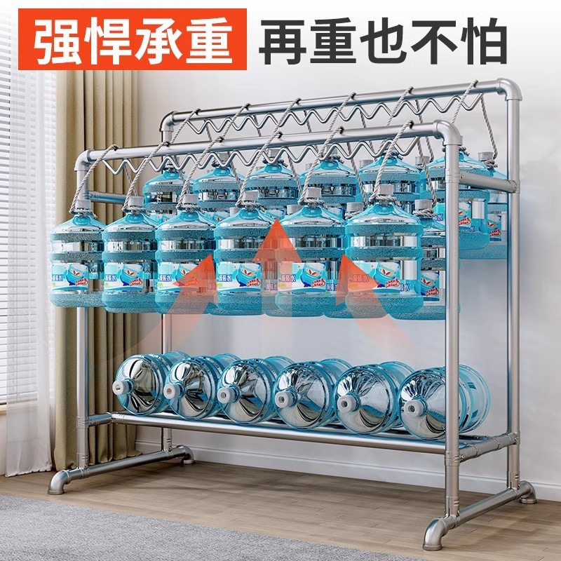 镀锌不锈钢管晾衣架落地式可移动晾衣杆双杆式衣帽架架子衣服架