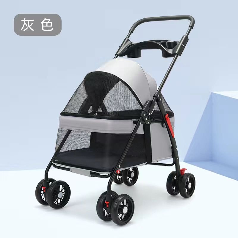 小狗推车猫咪外出推车猫咪泰迪狗狗推车外出小型宠物车小狗车轻便