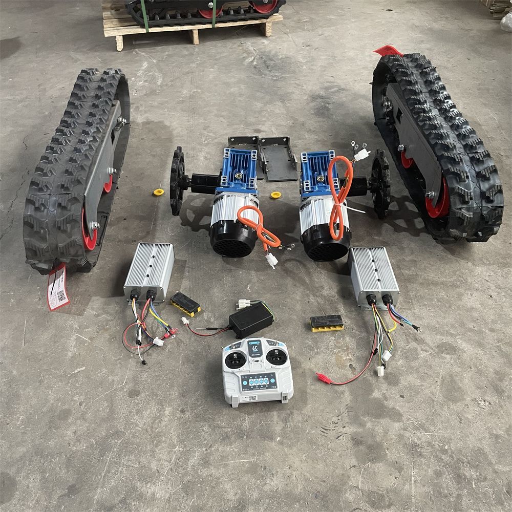 新款农用电动遥控履带运输四驱车改装配件电机控制器全套农机机械
