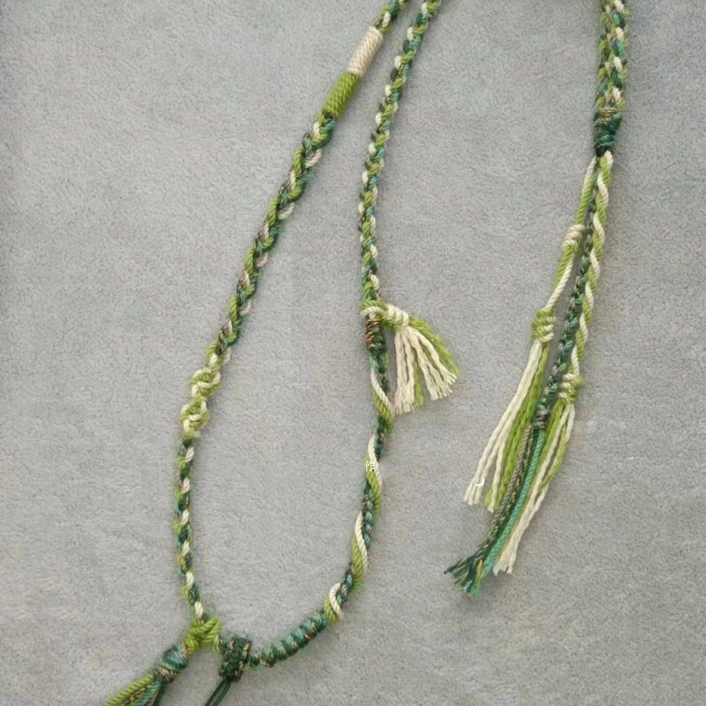 项链编织绳半成品可穿吊坠藏式棉线挂绳手绳翡翠唐卡佛牌手工民族