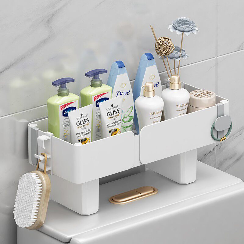 水箱马桶上方免打孔收纳架马桶置物架多马桶置物架卫生间多功能