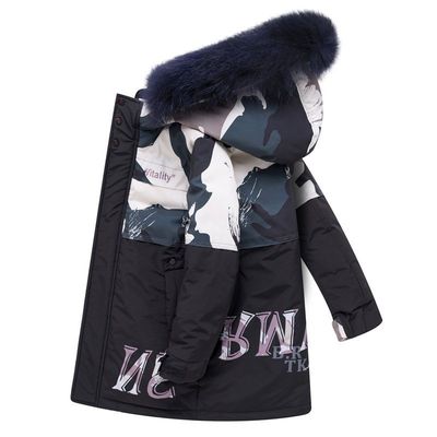 儿童男童羽绒服中大童中长款2025新款冬季男孩童装外套反季清仓