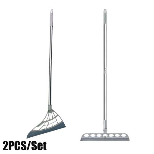 2PCS/Set Silicone Broom Wiper Squeegee Window Washing Multif