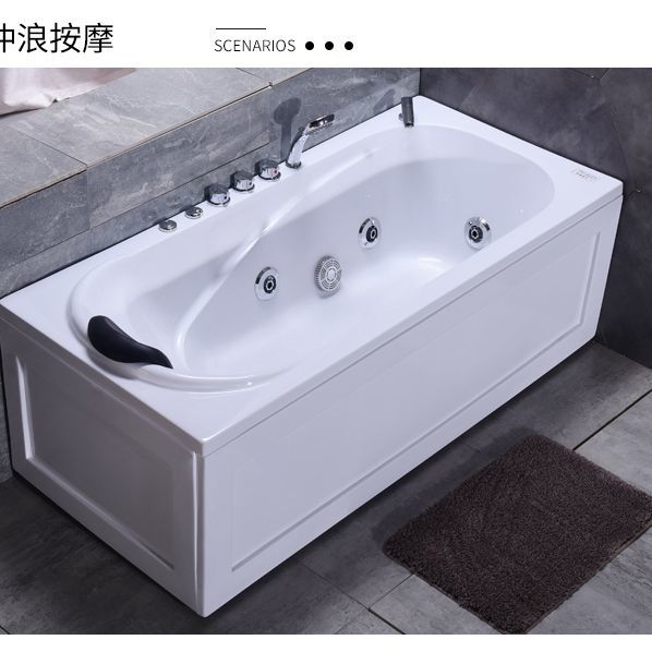 亚克力家用小户型成人加厚保温冲浪按摩恒温加热豪华浴缸浴盆大人