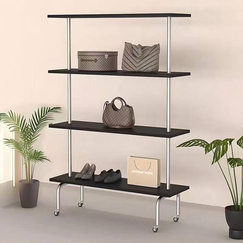 不锈钢架子收纳架服装货架鞋架包包架服装架置物架多层架展示架鞋