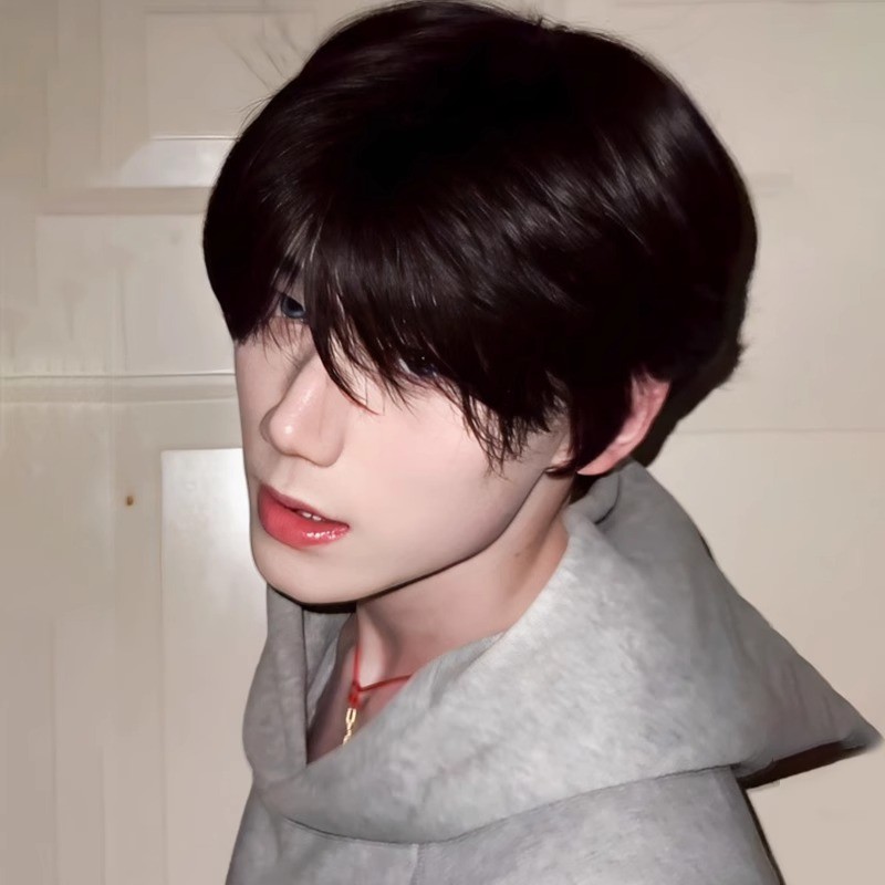 【杨多余专属】假发男时尚帅气自然仿真人发黑色微分碎盖男生全头