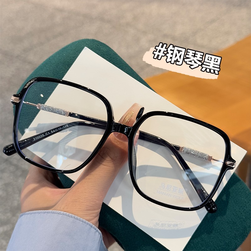 超轻韩系时尚素颜大框近视眼镜框女可配度数散光大脸显瘦眼镜架潮