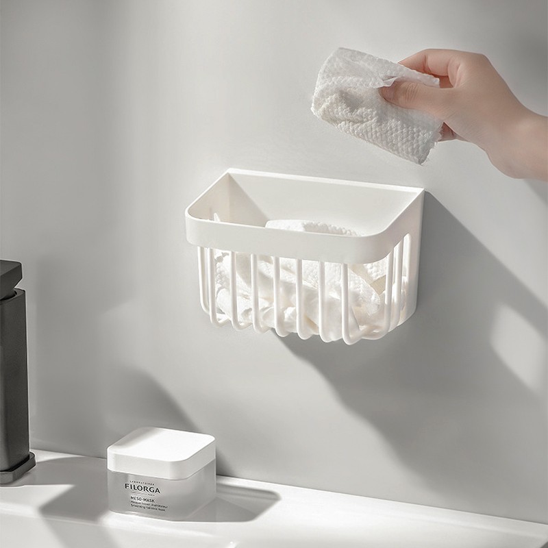 前朵日式壁挂收纳篮废弃洗脸巾收纳盒过的洗脸巾棉柔巾置物架