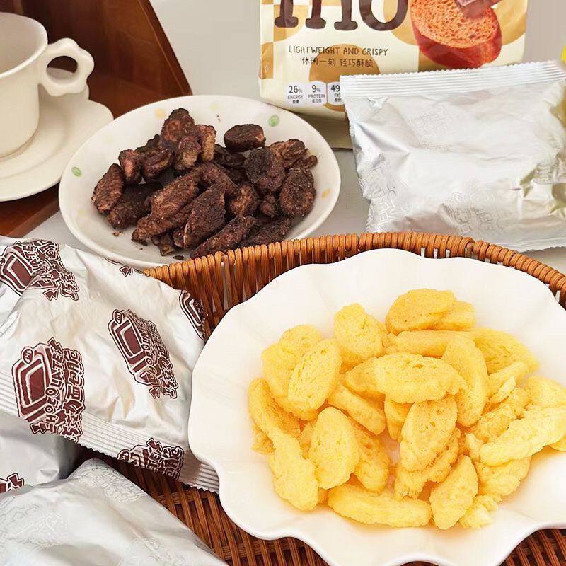 托比博士92克芝士巧克力迷你烤面包干网红爆款零食面包脆芝士味