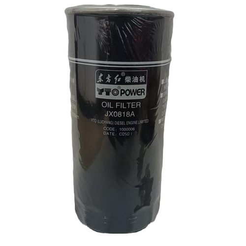 东方红原厂装机系列机油滤芯JX0818A适用一拖东方红柴油机安装