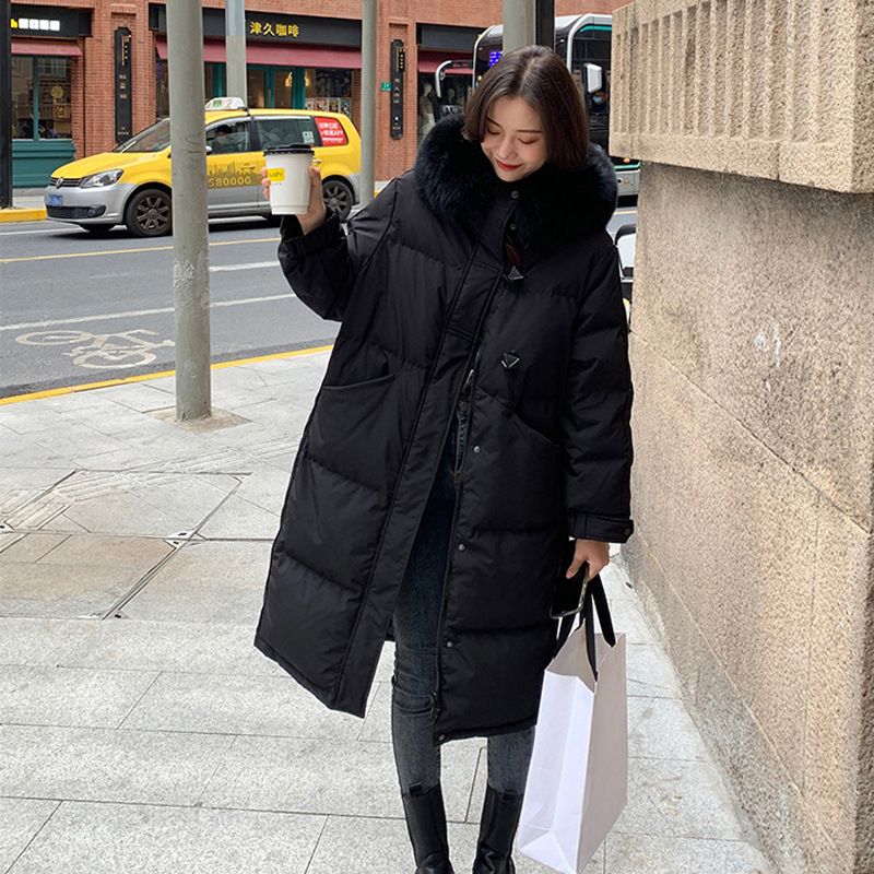 羽绒棉服女中长款过膝2024年新款韩版时尚爆款棉袄女加厚冬季棉衣