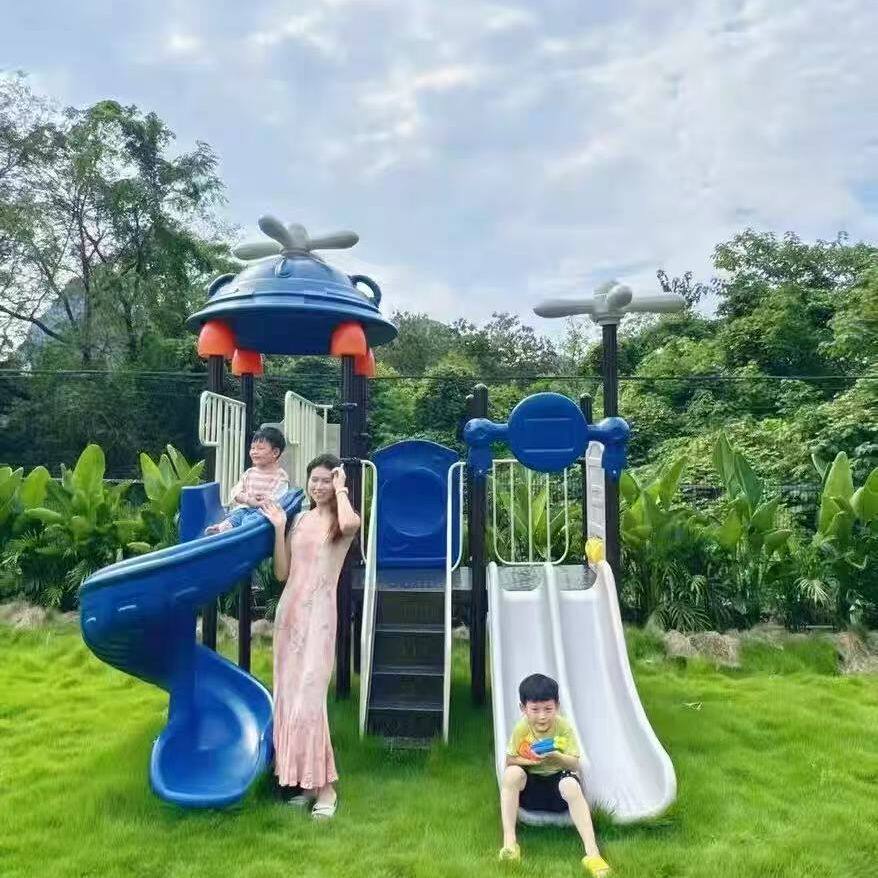 幼儿园滑梯室外儿童大型滑滑梯户外室内小型家用秋千组合塑料玩具