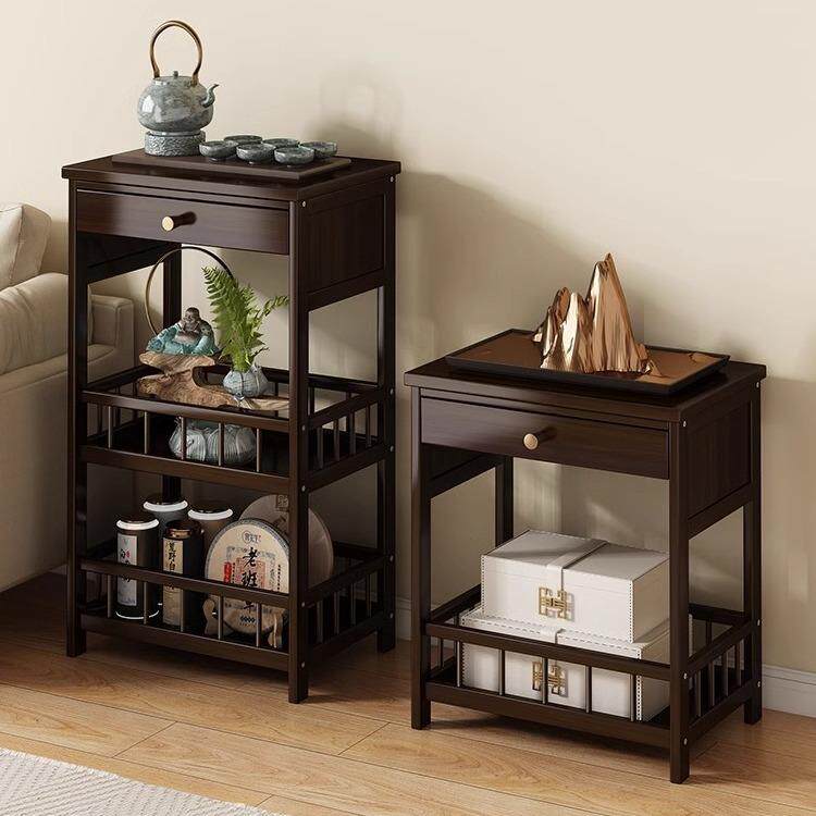 简易小茶几柜小桌子茶水间移动茶台客厅家用茶杯具泡茶桌简约现代