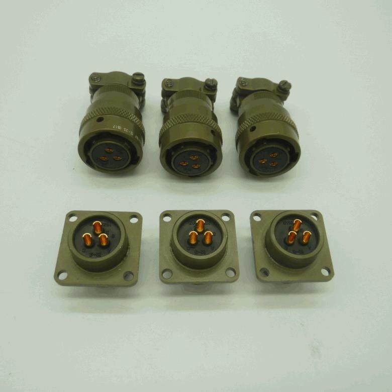 防水连接器永汉插头YH3116F12-3S+YH3112E12-3P快速连接