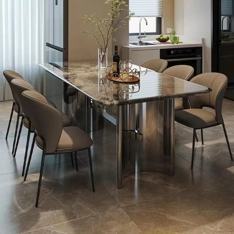 雾美北欧轻奢设计师高级家用餐椅用意椅子餐桌椅简约现代靠背椅