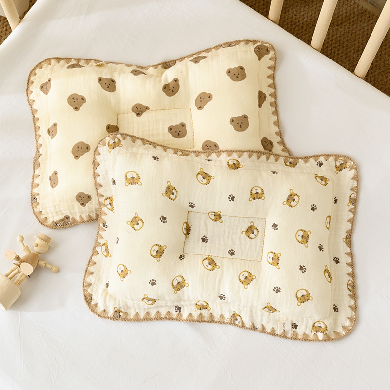 婴儿定型枕头0到6个月以上-1岁宝宝新生儿矫纠正防偏头型四季通用