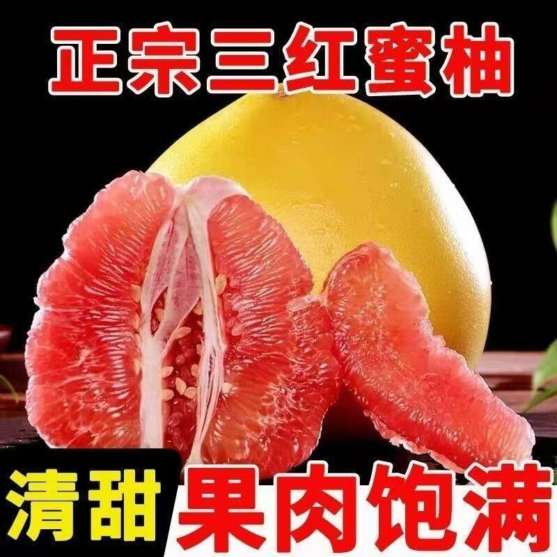正宗红心蜜柚新鲜水果当季现摘红心柚子红肉蜜柚红心柚子