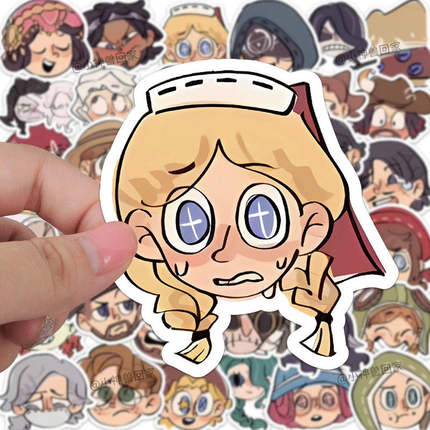 125张Q版可爱第五人格贴纸ins高颜值diy手机壳笔记本电脑防水贴画