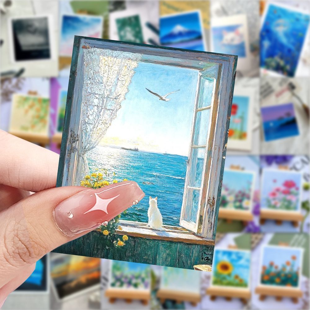 新款newmasus涂鸦油画棒防水贴画情侣日常幸福感爆棚卡通diy装饰