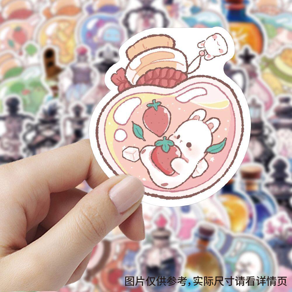 魔法药剂瓶贴纸卡通可爱创意笔记本手机手账diy装饰贴画防水