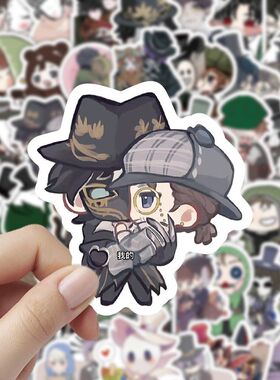 180张Q版杰佣贴纸卡通可爱杰克佣兵CP第五人格周边手机桌面防水贴