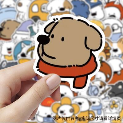 涂鸦小狗Apple ID贴纸可爱彩绘头像卡通diy清新ins贴纸手账装饰