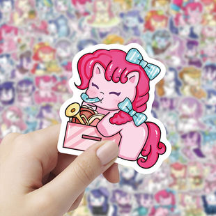 饰防水贴纸 饰手账可爱贴纸女孩贴画装 200贴儿童卡通小宝马莉Q版 装