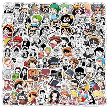 【海贼王】120贴海贼王贴纸装饰行李箱电脑手账贴画手机笔记本