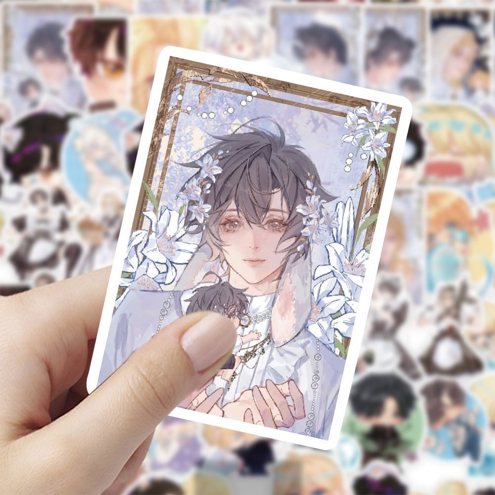 120贴人鱼陷落白楚年兰波言逸贴纸二次元可爱周边DIY手账装饰贴画