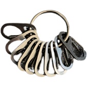 不锈钢快拆分离挂扣便携拆卸高质量金属钥匙扣收纳钥匙串蛋形D扣