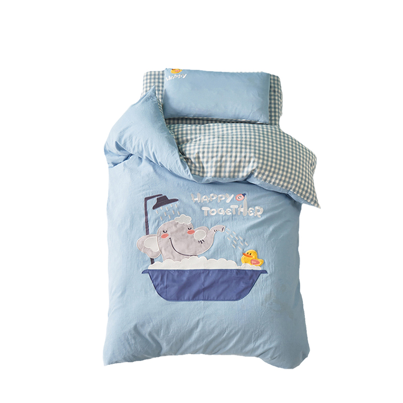 纯棉幼儿园被子三件套全棉被褥六件套午睡入园婴儿童床上用品