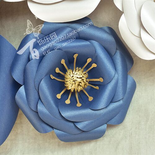 包邮百饰乐园橱窗展示婚礼背景装饰舞台道具Z076大型纸花20朵组合
