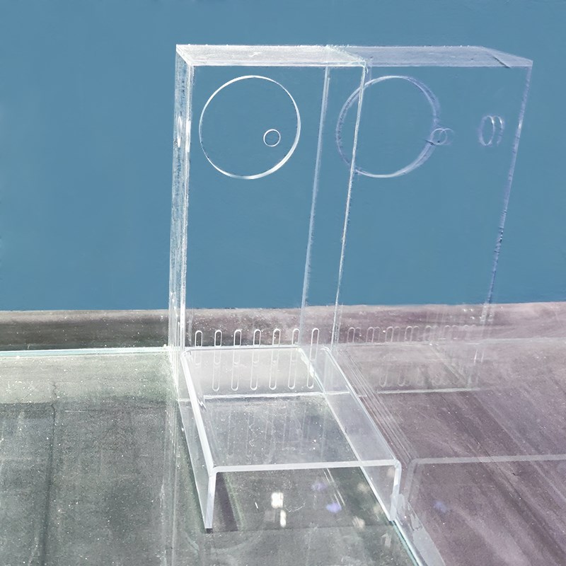生态缸雨林水陆缸鱼缸双过滤泵仓水泵槽过滤槽造景材料老鱼缸改造