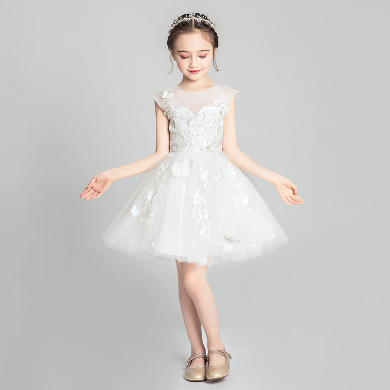 小女孩公主裙蓬蓬纱女童花童婚纱高贵儿童主持人洋气晚礼服白纱裙,童装/婴儿装/亲子装,儿童礼服,淘宝优惠券,粉丝福利购,淘宝优惠卷