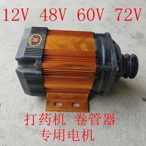 12V486072v220伏电动打药机减速喷雾收卷放管永磁直流无刷电机